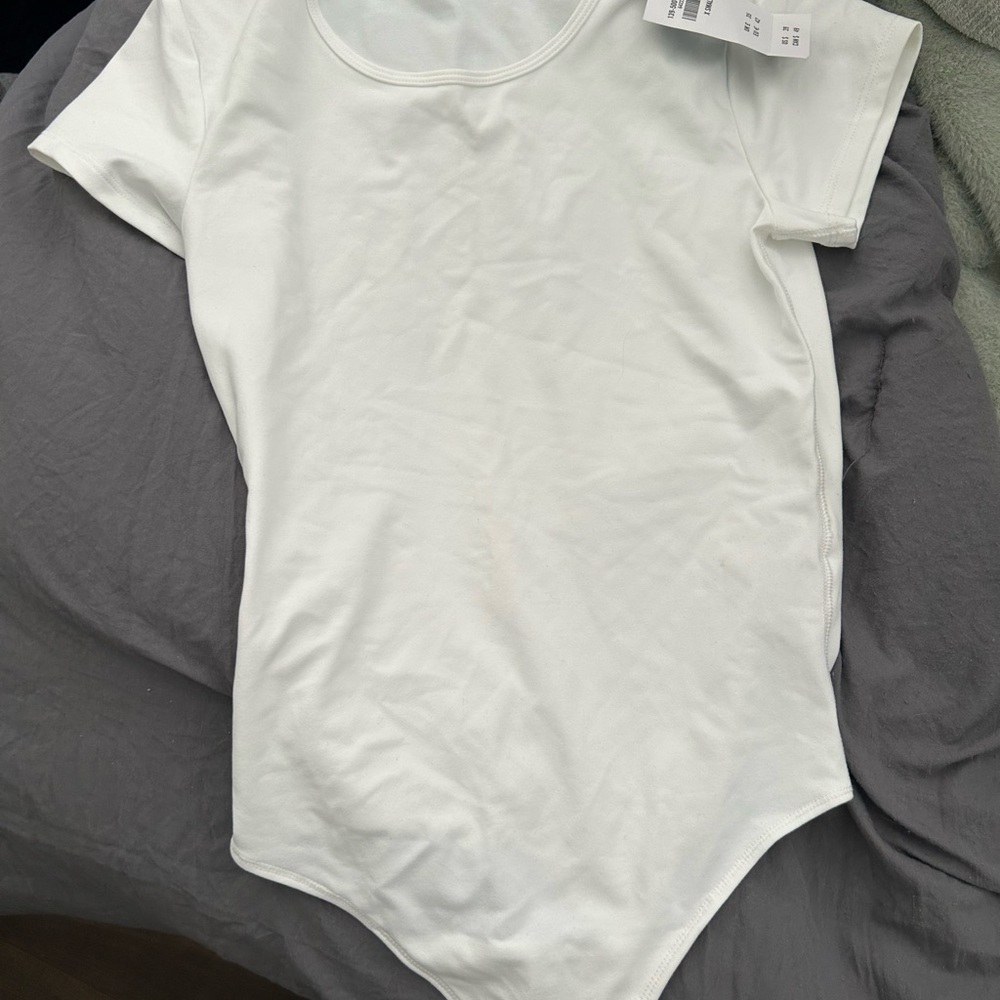 White Short Sleeve Bodysuit